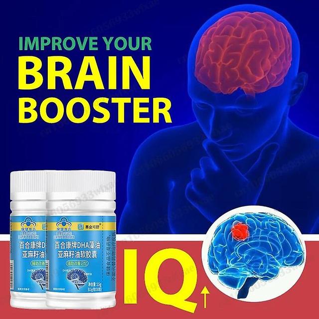 Venalisa Nootropic Brain Booster Supplement Kapsuly zvyšujú zameranie Zlepšujú pamäť pre neuro energiu a IQ DHA riasový olej Zdravie mozgu 5 Bottle on Productcaster.