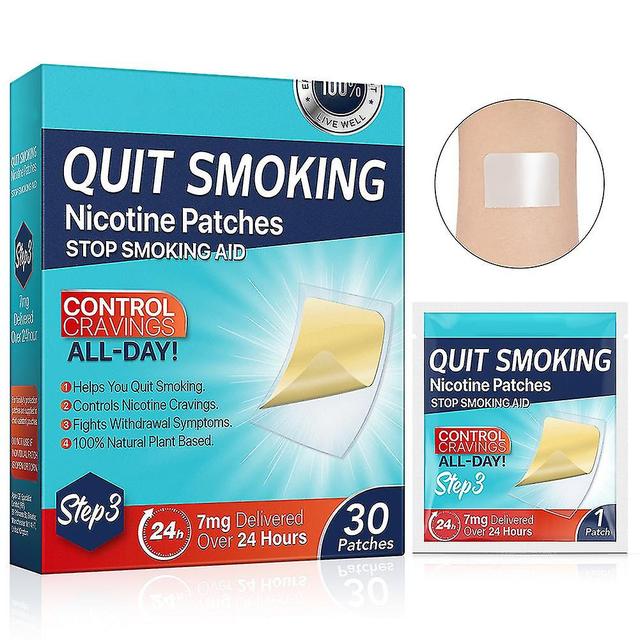 Anti-Smoke Patch med växtextrakt Bärbara Quit Smoking-klistermärken för rökavvänjning Stage 3 on Productcaster.