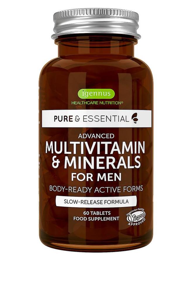 Igennus pure & essential advanced daily multivitamin & minerals for men 60's on Productcaster.