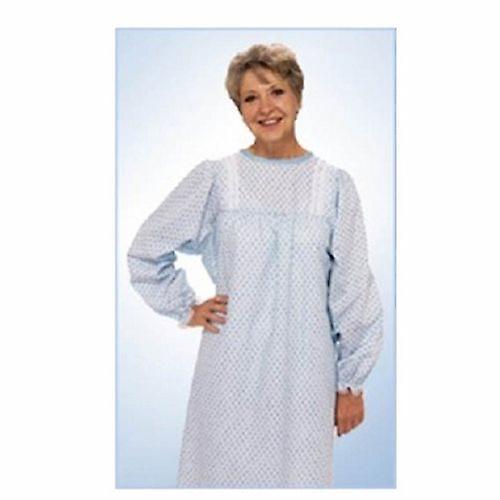 Salk Patient Exam Gown TieBack One Size Fits Most Blue Marble Print Adult NonSterile, Count of 1 (Pack of 1) on Productcaster.