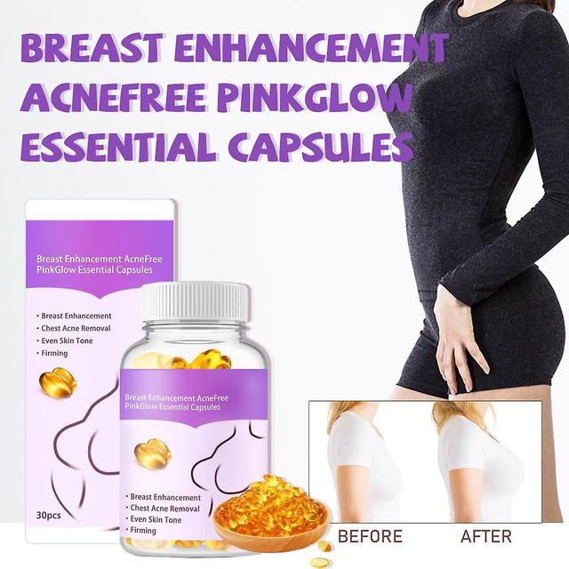 Frusde Borstvergroting Acnefree Pink Glow Essentiële Capsules, Borstvergroting Capsules, Borstverstevigende En Liftende Capsules Borstgroei Enhance... on Productcaster.