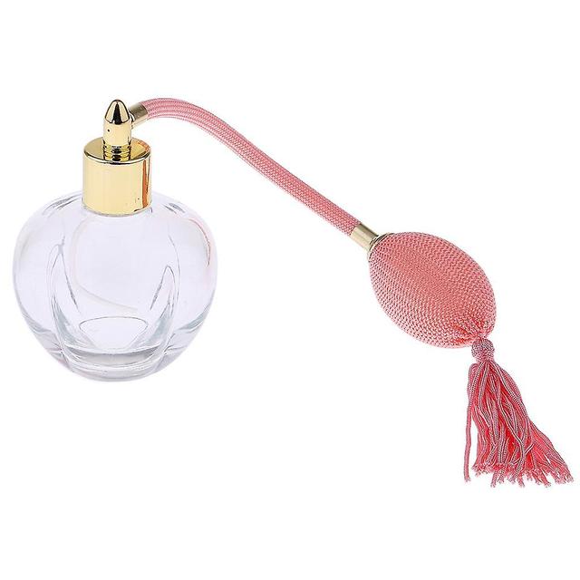 Crystal Empty Refillable Perfume Bottle Atomizer Spray Bottle 100ml Pink 10X7CM on Productcaster.