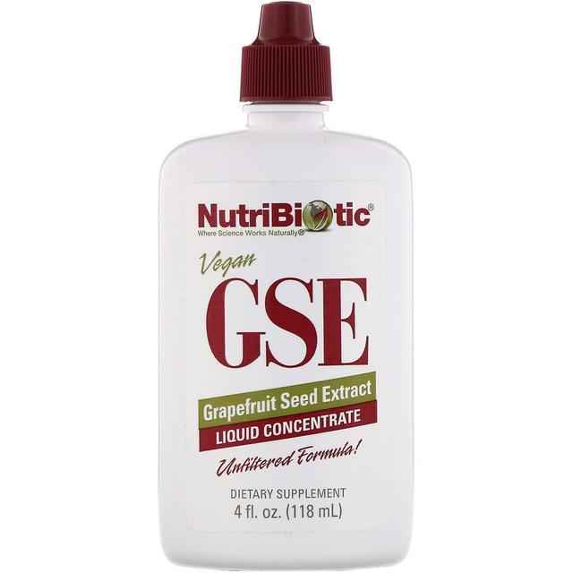 NutriBiotic NutriBiotisk, Vegansk GSE grapefrugtfrøekstrakt, Flydende koncentrat, 4 fl oz (118 on Productcaster.