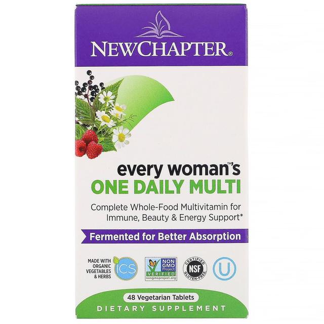 New Chapter Nuovo Capitolo, Ogni Donna's One Daily Whole-Food Multivitamin, 48 Vegetarian Tabl on Productcaster.