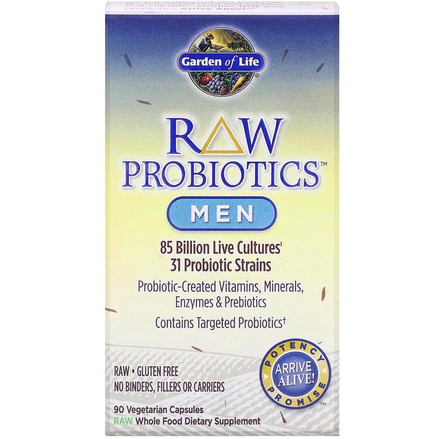 Garden of Life, RAW Probiotics, Men, 85 Billion Live Cultures, 90 Vegetarian Cap on Productcaster.