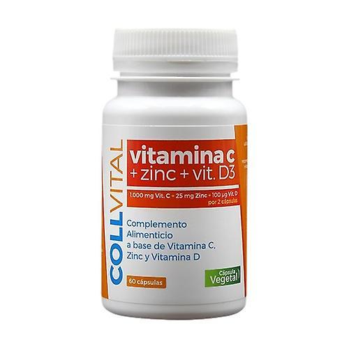 Triconatura C-vitamin + zink + vitamin D3 Collvital 60 vegetabilske kapsler på 683,1 mg on Productcaster.