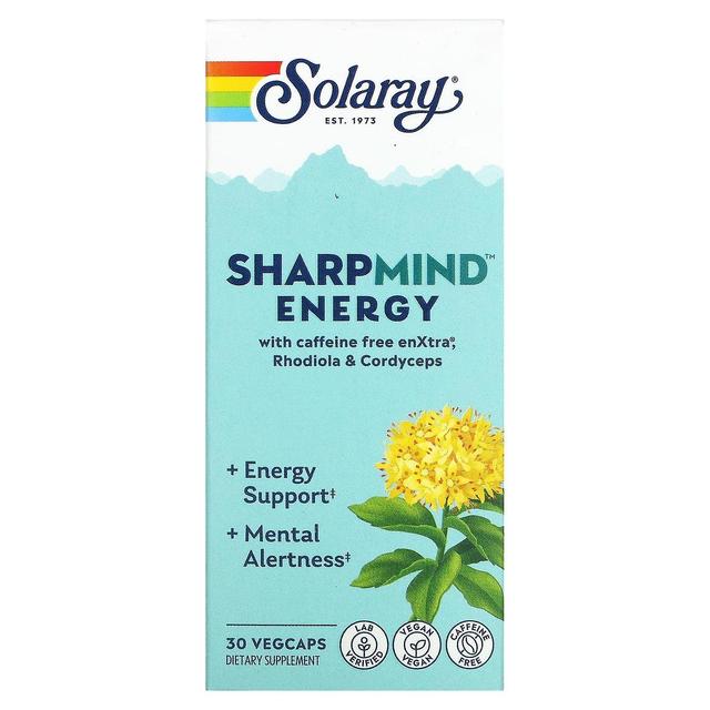 Solaray, SharpMind, Energia, 30 Vegcaps on Productcaster.