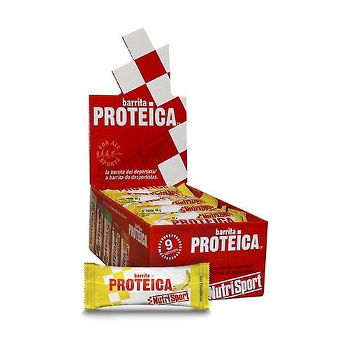 Nutrisport Banana Protein Bar Box 24 bars of 46g (Banana) on Productcaster.