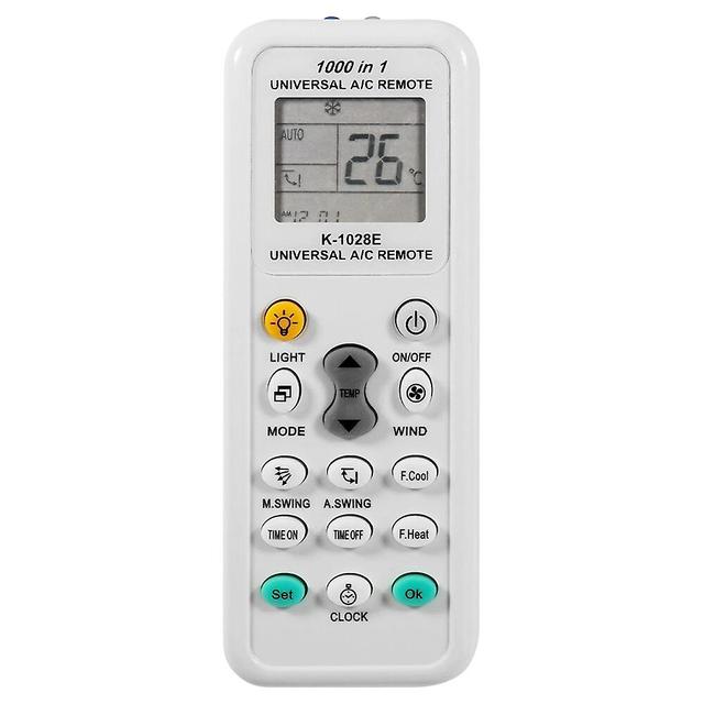 1000 In 1 Lcd A/c Conditioning Controller Multi-purpose Remote Replacement For Home White on Productcaster.