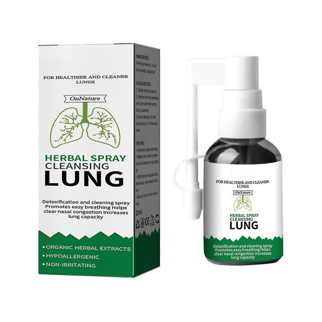 20ml Herbal Cleanser Spray For Smokers Clear Nasal Congestion,fast Acting Lung Cleanse & Detox on Productcaster.