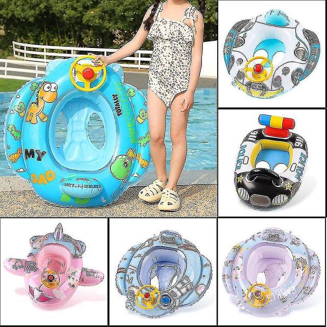 Scacv Plastic Material Swimming Rings With Horns Vacation Waterproof Swim Trainers Soft Durable Swim Trainers Tool As Show 1 on Productcaster.