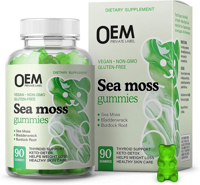 Seaweed Gummies Vegan - Superfood Wild Seaweed Gummies Vitamiinit keto detoxiin, immuunijärjestelmään ja kilpirauhasen tukeen - Irish Moss, Bladder... on Productcaster.