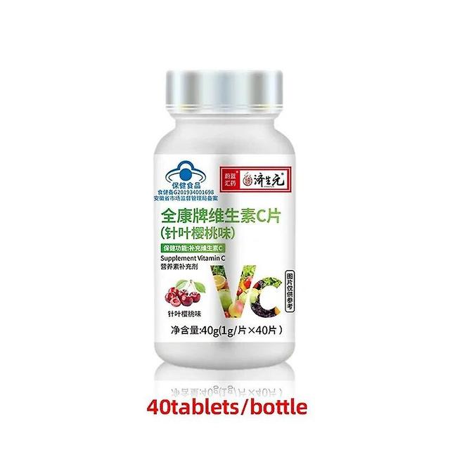 Tib Vitamin C Supplements Vitamins Ascorbic Acid Antioxidant Immune Support Pills Acerola Cherry Flavor Health Chewable Tablets Cfda 1Bottle 40Tablets on Productcaster.