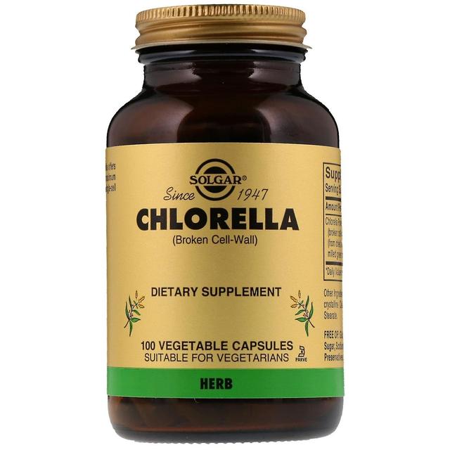 Solgar, Chlorella (Broken Cell-Wall), 100 Tappi Vegetariani on Productcaster.