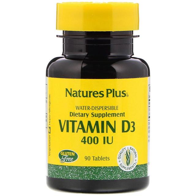 Nature's Plus, Vitamin D3, 400 IU, 90 Tablets on Productcaster.