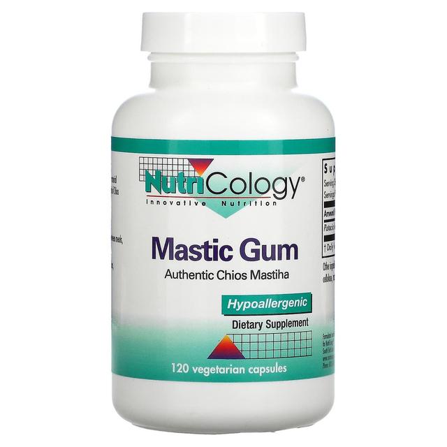 Nutricology, Mastic Gum, 120 Vegetarian Capsules on Productcaster.