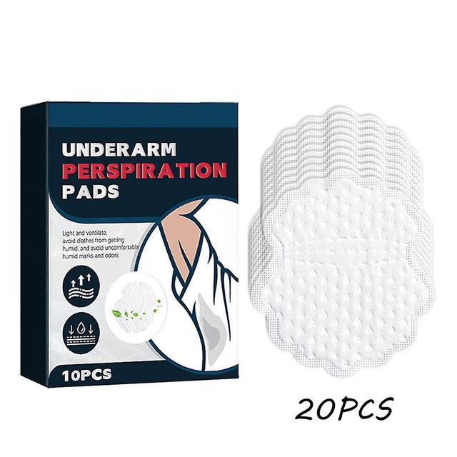 unbrand Tampons de sudation des aisselles Respirant Sous les aisselles Absorbant Sweat Patch Déodorant Rafraîchissant Tapis de sueur 20pcs on Productcaster.