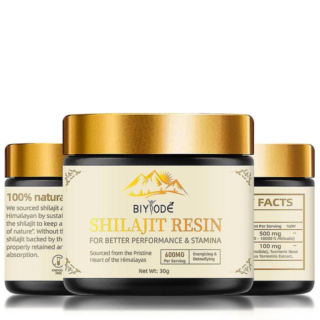 3x 100% Shilajit Resin 30g For Better Performance Stamina From Himalayas Natural Premium Softresin Body Care on Productcaster.