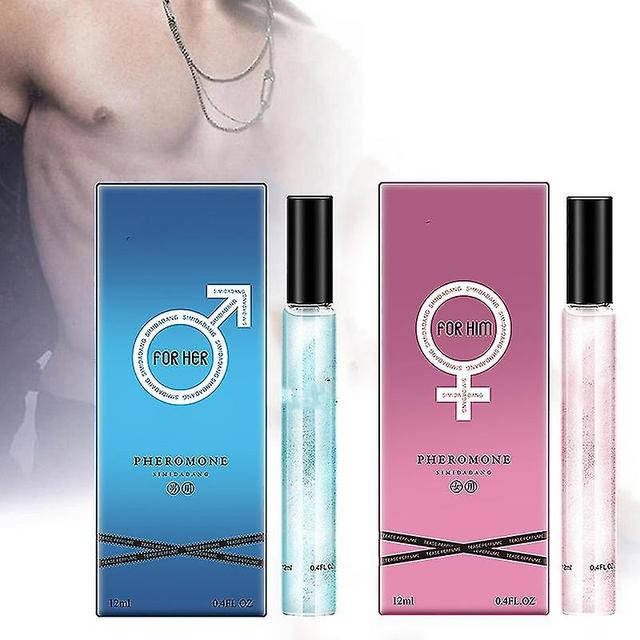 Pheromon-Parfüm-Spray, frischer Duft Pheromon Köln Flirt Attract Parfüm Lure Instinct Pheromon-Parfümöl für Frauen Männer, 12ml/ Stück 2pcs 12ml Bl... on Productcaster.