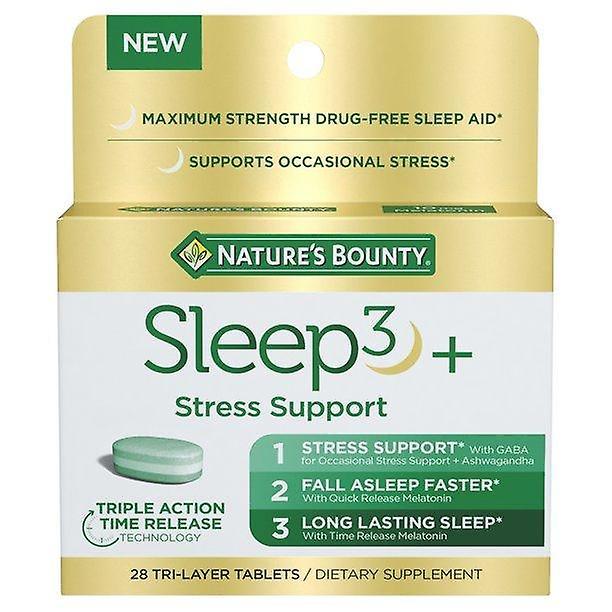 Natures Bounty Nature's bounty sleep3 + stress ondersteuning, 28 drielaagse tabletten on Productcaster.