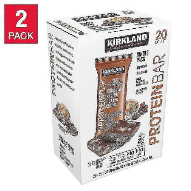 Kirkland Signature Proteinriegel, Schokoladen-Erdnussbutter-Stück, 2 EA on Productcaster.