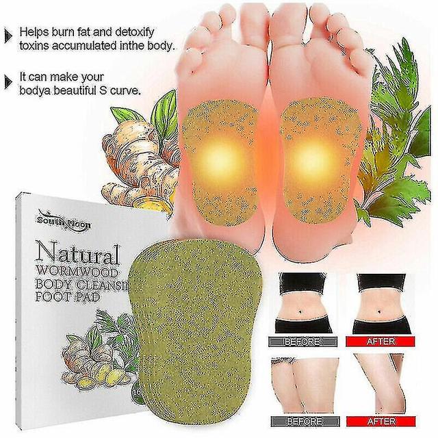 16pcs Wormwood Body Cleansing Foot Patch Help Sleeping Detox Foot Pads Health on Productcaster.