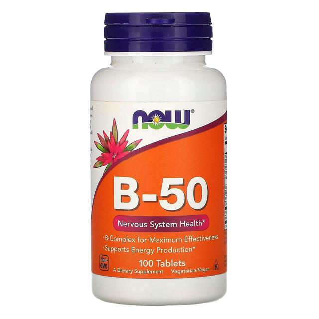 NOW Foods, B-50, 100 tablettia on Productcaster.