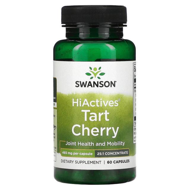 Swanson, HiActives Tart Cherry, 465 mg, 60 kapslar on Productcaster.