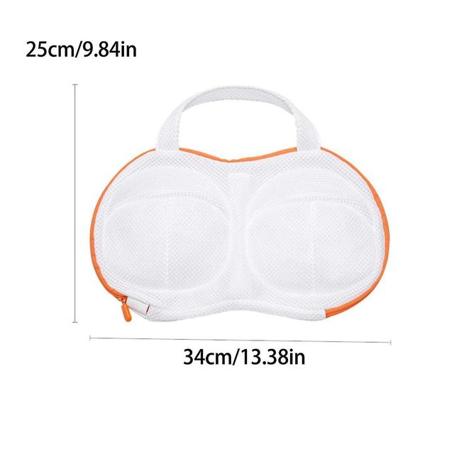 Bags Accessories Built In 3d Cartilage Support Inverted Zipper Head for Washing Machine 3d Cup Shape Orange on Productcaster.