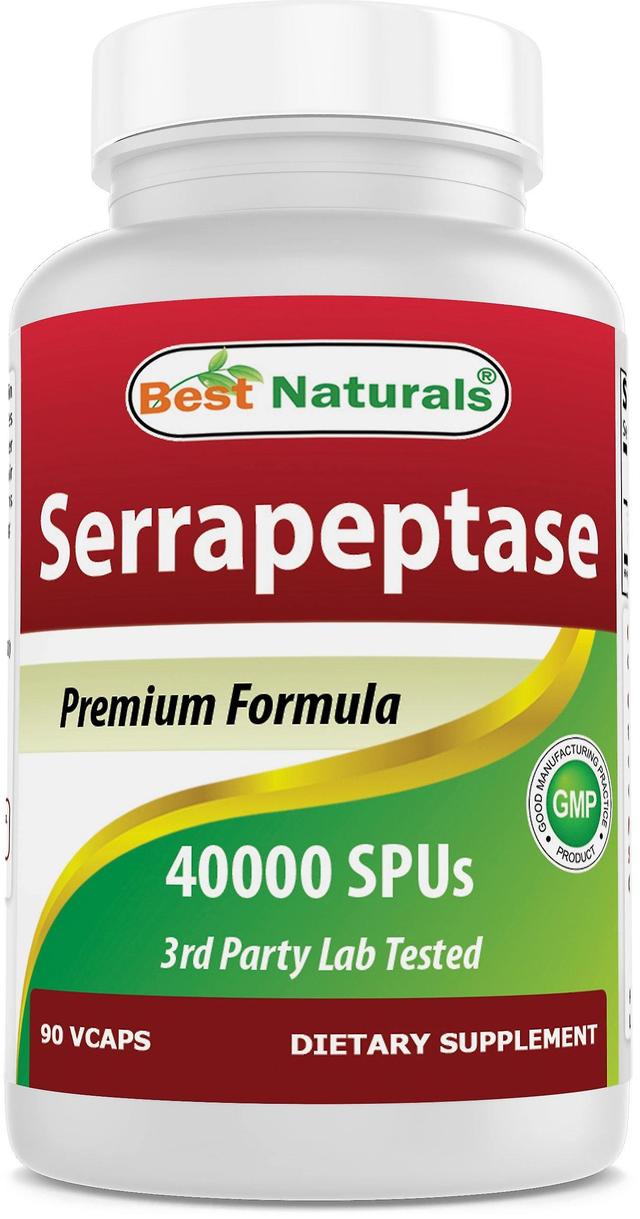 Best naturals serrapeptase 40000 spus 90 vegetarian capsules on Productcaster.