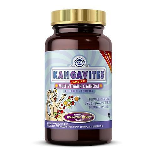 Solgar Kangavites Multivitamin and Mineral, Chewable - Bouncin' Berry Flavor 120 Tabs (Pack of 2) on Productcaster.