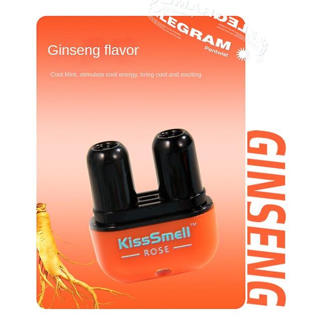 Kisssmell Energy Inalatore nasale Doppio foro Vital Oil Energy Bar Narice fredda Fresco Fresco E fresco Non più assonnato Multi Aroma di ginseng on Productcaster.