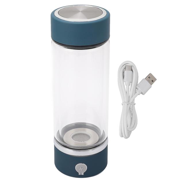 380ml Portable Hydrogen Water Bottle USB Charging Blue on Productcaster.