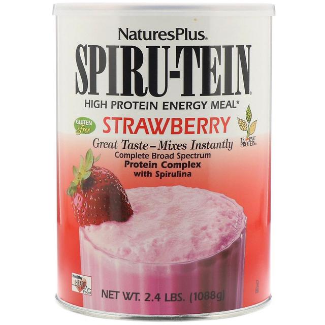 Nature's Plus, Spiru-Tein, Proteinrik energimåltid, jordgubb, 1088 g on Productcaster.