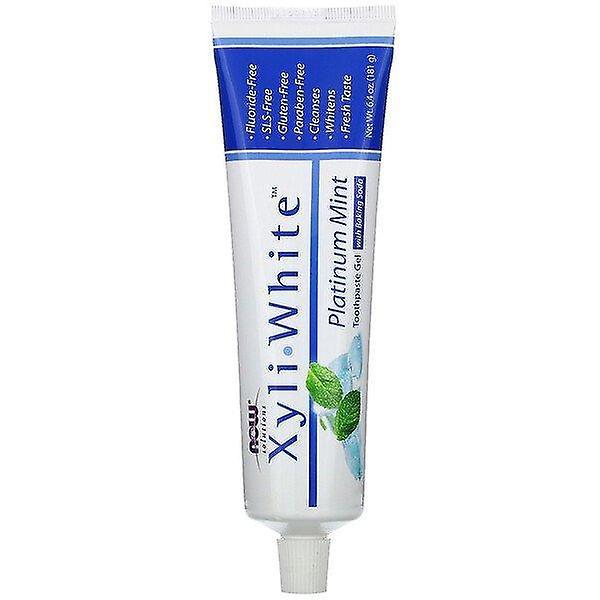 Now Foods, Solutions, XyliWhite, Toothpaste Gel, Platinum Mint, 6.4 oz (181 g) on Productcaster.