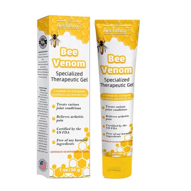 Zjrui Bee Venom Joint Therapy Pain Relief Gel, New Zealand Bee Venom Joint Relief Gel, Bee Venom Professional Care Gel For Joint 1Pcs on Productcaster.