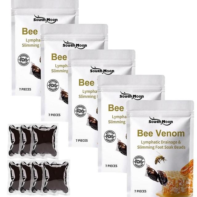 1-5 Packs Fat Burning Foot Bath Lymphatic Detox Slim Bee Venom Foot Soak Gel 5packs on Productcaster.