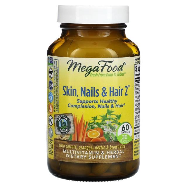 MegaFood, Skin, Nails & Hair 2, 60 Tablets on Productcaster.