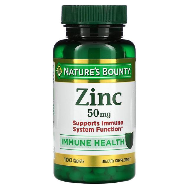 Natures Bounty Nature's Bounty, Zinc, 50 mg, 100 Caplets on Productcaster.