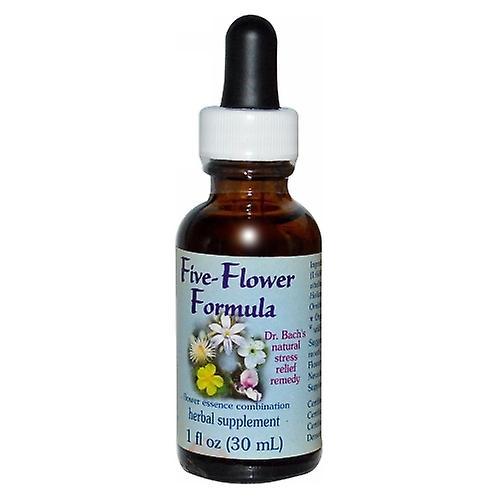 Flower Essence Services Five-Flower Formula, Dropper 1 oz (Pack of 4) on Productcaster.