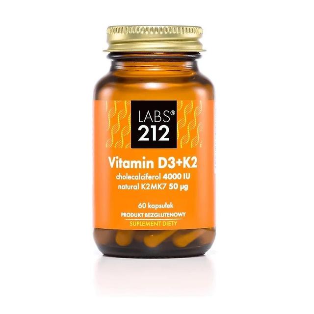 Dietary supplements Labs212 Vitamin D3 4000 Iu I K2 (60 capsules) BI7922 on Productcaster.