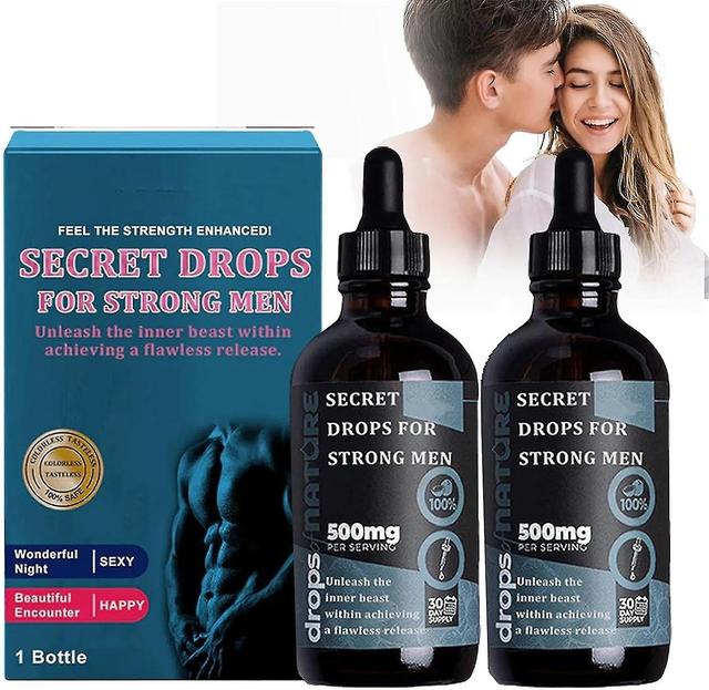 Secret Happy Drops For Strong Men, Pleasurepeak Oral Drops, Intimacy Booster Hormones Drops Enhancing Sensitivity And Pleasure, 30ml 2pcs - 60ml on Productcaster.