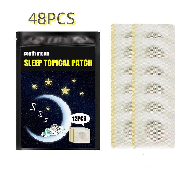 48pcs Relax Brain Sleep Aid Patch Verbeteren Slaapkwaliteit Sticker Verlicht Angst Stress on Productcaster.