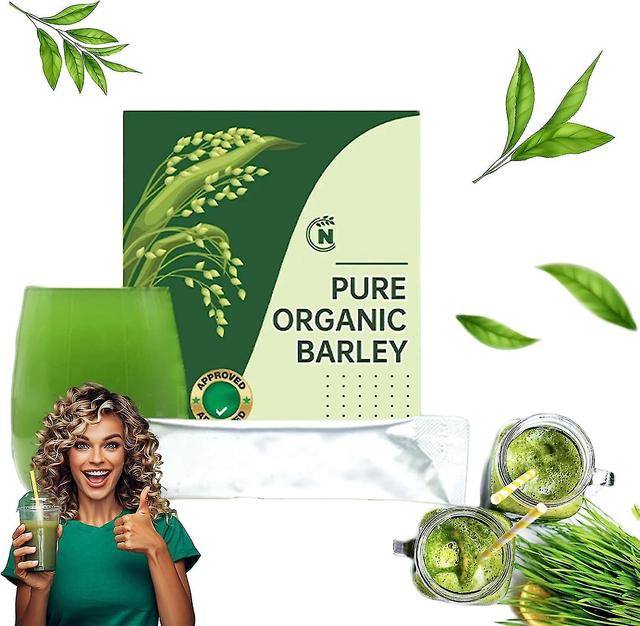 Naveta Barley Grass Powder, 100% czysty i organiczny, organiczny proszek z trawy jęczmiennej dla szybkich wyników wagi 1 Box on Productcaster.