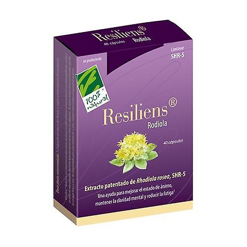 Cien por Cien Natural Resiliens Rhodiola 40 capsules on Productcaster.