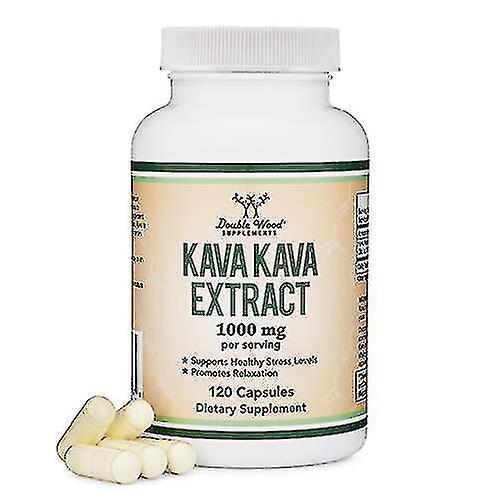 Kava Kava Nahrungsergänzungsmittel 1.000 mg pro Portion, 120 Kapseln on Productcaster.