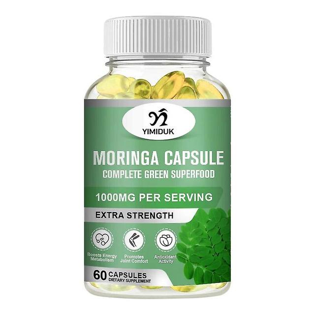 Vorallme Organic Natural Moringa Capsules Compound Vitamin &Amino acid supplement Blood Sugar and Lipids Antioxidant 1 Bottles 60 pcs on Productcaster.