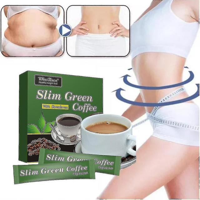 1/2/3X 18Pcs Slim Green Coffee with Ganoderma Control Weight Detox New Tea Green Coffee 3boxes on Productcaster.