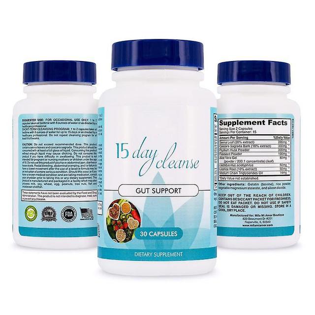 Swhyv 15 Day Cleanse - Gut and Colon Support | Advanced Gut Cleanse Detox with Senna, Cascara Sagrada & Psyllium Husk 30 Capsules on Productcaster.