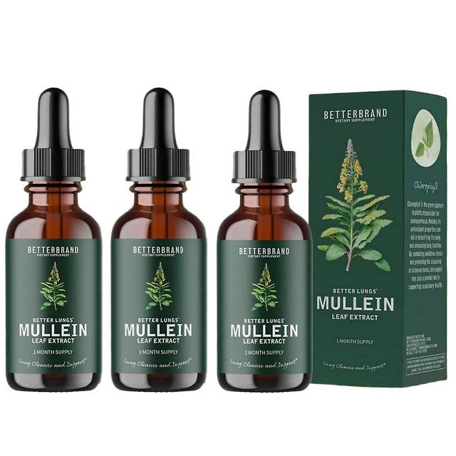 1-3X Mullein Leaf Drops Lung Purification Healthy Breathing ForRespiratory Function 3PCS on Productcaster.